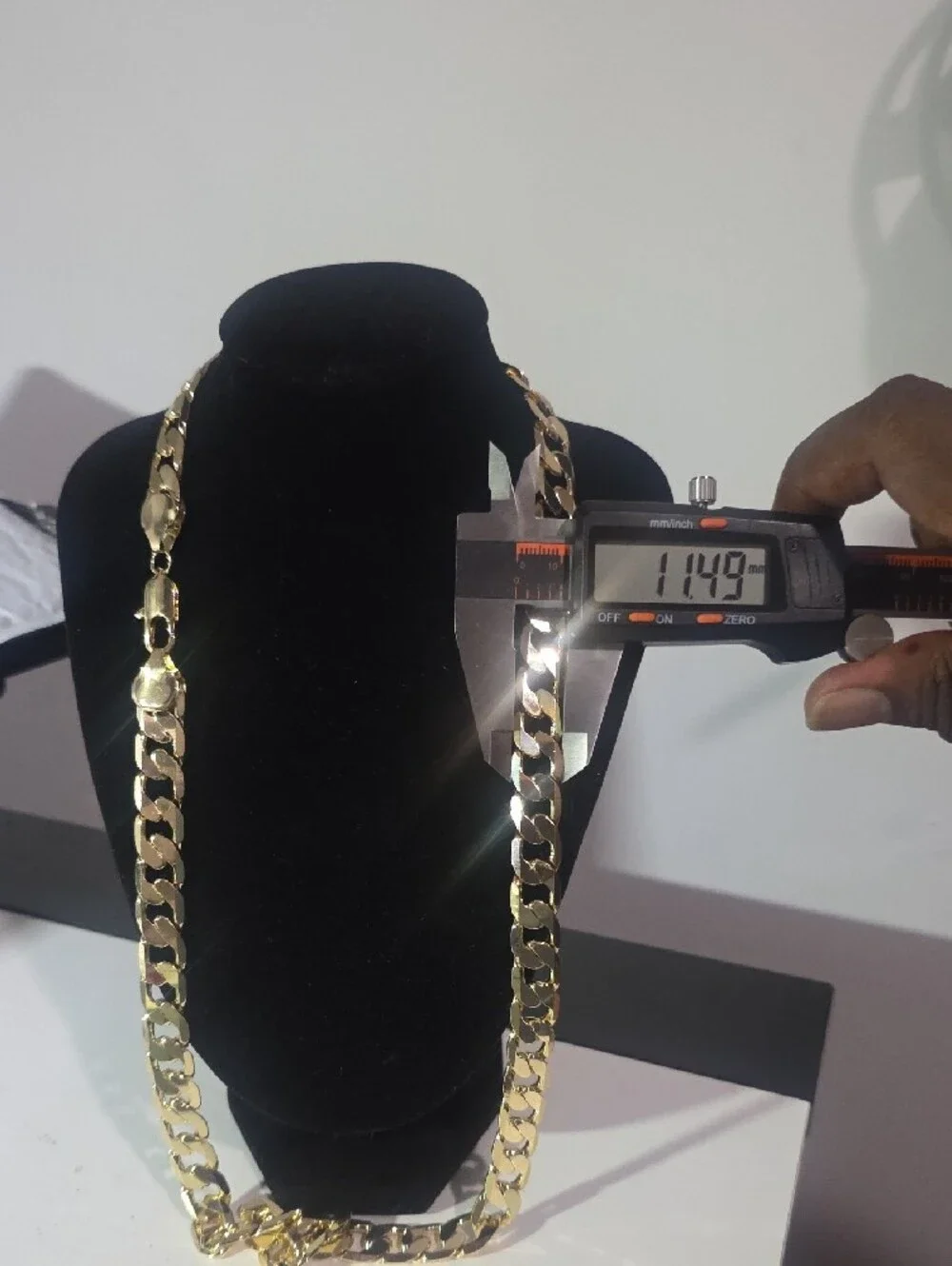 New 26inch 18K Gold Filled Cuban Link Chain Necklace